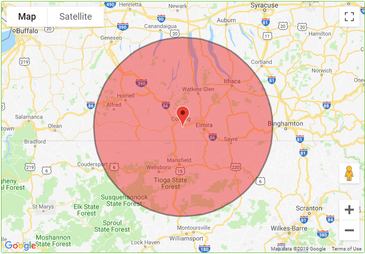 Coverage Area – Southern Tier Generators